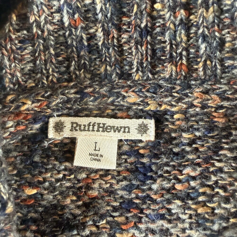 RuffHewn Large Multicolor Knit Sweater Dress Collar - Picture 3 of 6